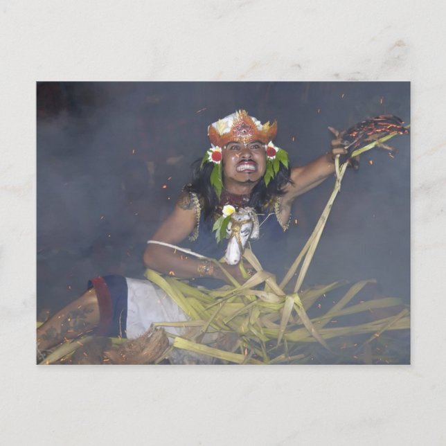 indonesische Tänzerin Postkarte (Vorderseite)