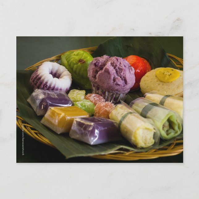 Indonesische traditionelle Postkarte (Vorderseite)