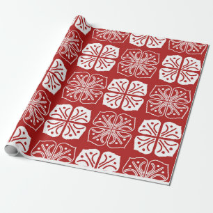 indonesische Vintage Batik-typisch Design, Combina Geschenkpapier