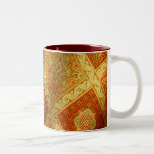 Indonesischer Batik Zweifarbige Tasse