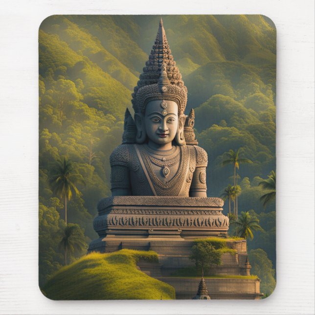 Indonesischer Bergbuddha  Mousepad (Vorne)