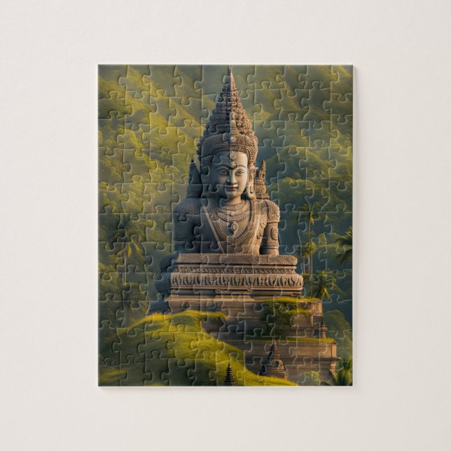 Indonesischer Bergbuddha  Puzzle (Vertikal)