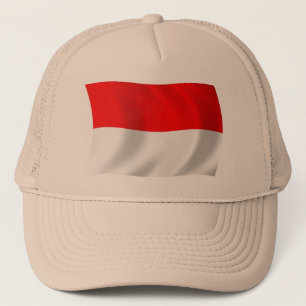 Indonesischer Flaggenhut Truckerkappe