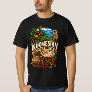 Indonesischer Kaffee Route Teil 2 T-Shirt