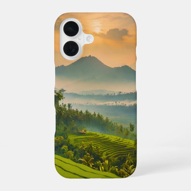 Indonesischer Sonnenuntergang  iPhone 16 Hülle (Rückseite)
