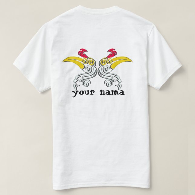  indonesischer T - Shirt für Design-Motive der Kal (Design Rückseite)