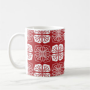 Indonesisches Batik Kawung Gurda Design Kaffeetasse