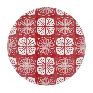 Indonesisches Batik-Kawung-Gurda-Design Schneidebrett