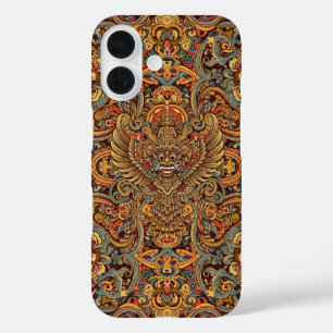 Indonesisches einheimisches Hindu-Kunstdesign iPhone 16 Hülle