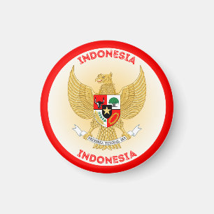 Indonesisches Erbe-Emblem Magnet