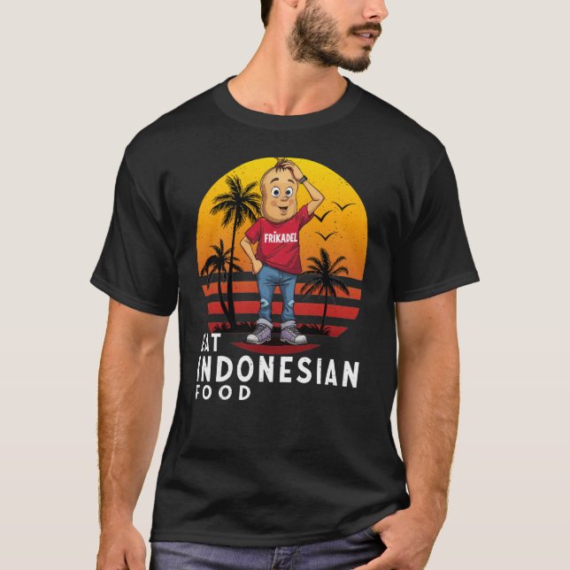 Indonesisches Essen essen  T-Shirt (Vorderseite)