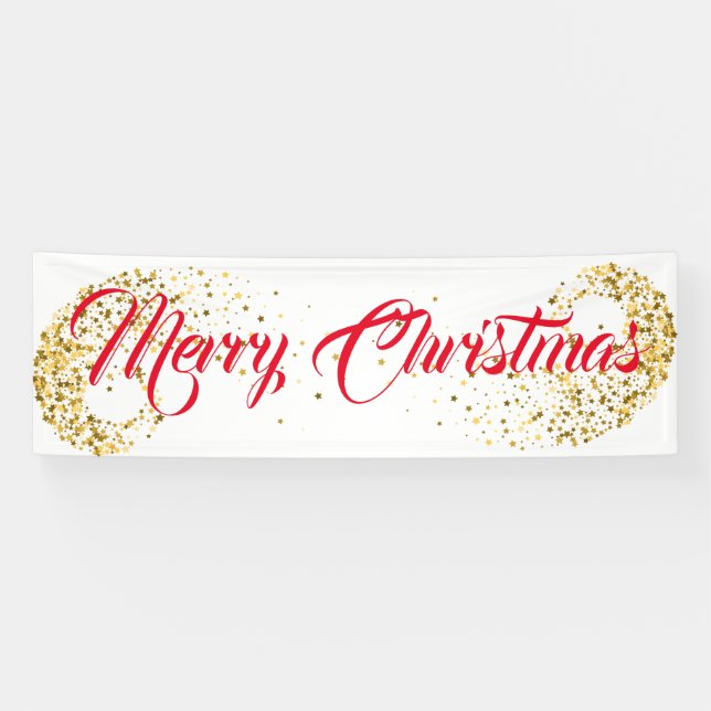 Indoor Banner frohe Weihnachten (Horizontal)