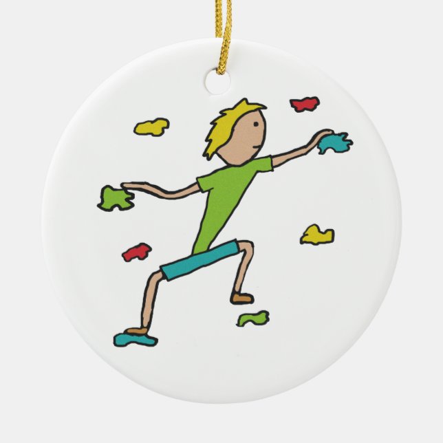 Indoor Climbing Keramik Ornament (Vorne)