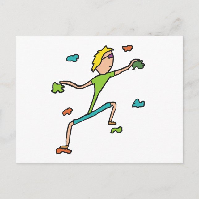 Indoor Climbing Postkarte (Vorderseite)