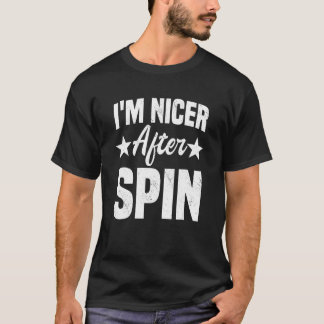 Indoor Cycling Instructor Stationary Bike Nicer Af T-Shirt