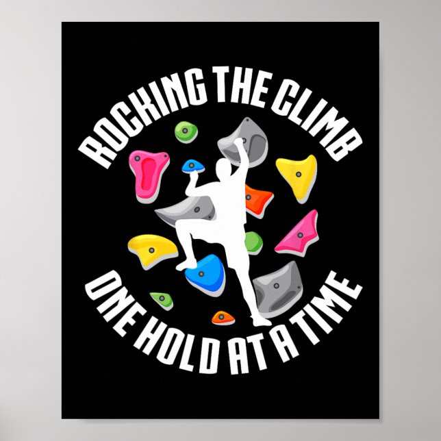 Indoor-Klettern Rocking The Climb Poster (Vorne)