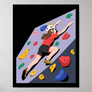 Indoor-Kletterwand-Kunst Poster