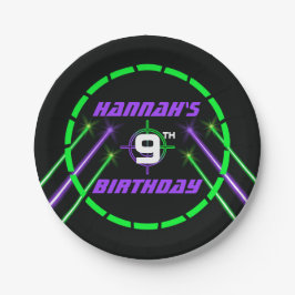 Indoor Laser Tag Beams Geburtstagspartei Pappteller