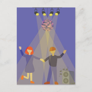 Indoor-Party Postkarte