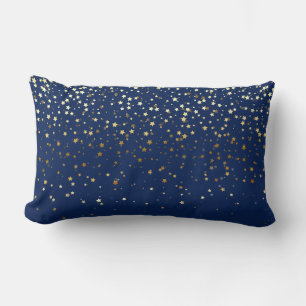 Indoor Petite Golden Stars Lendenkissen - Dunkelbl