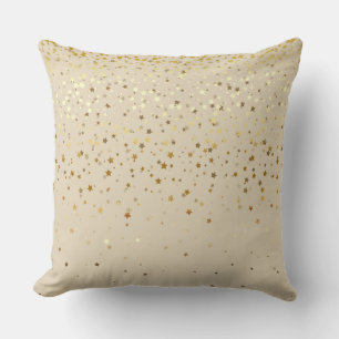 Indoor Petite Golden Stars Quadratisches Kissen-Be Kissen