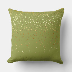 Indoor Petite Golden Stars Quadratisches Kissen-Ol Kissen