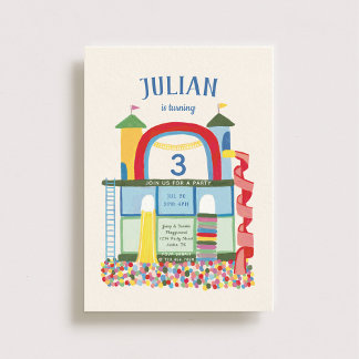 Indoor Playground Kindergeburtstag Party Einladung