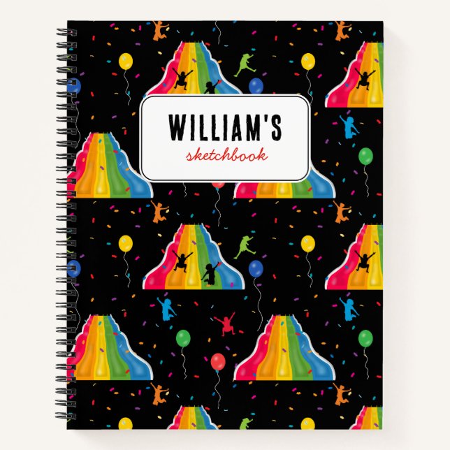 Indoor-Rutschpark Kinder-Spielplatz  Notizbuch (Vorderseite)