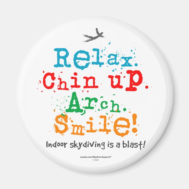 Indoor Skydiving ist ein Blast! Magnet (Vorne)