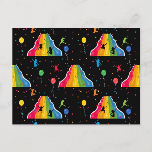 Indoor Slide Park Kids Playground  Postkarte (Vorderseite)