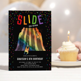 Indoor Slide Park Kindergeburtstag Party Einladung