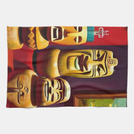 Indoor Tiki Life Ken Gage Art Geschirrtuch