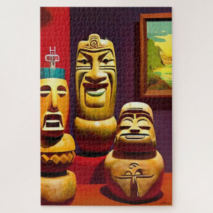 Indoor Tiki Life Ken Gage Art Puzzle