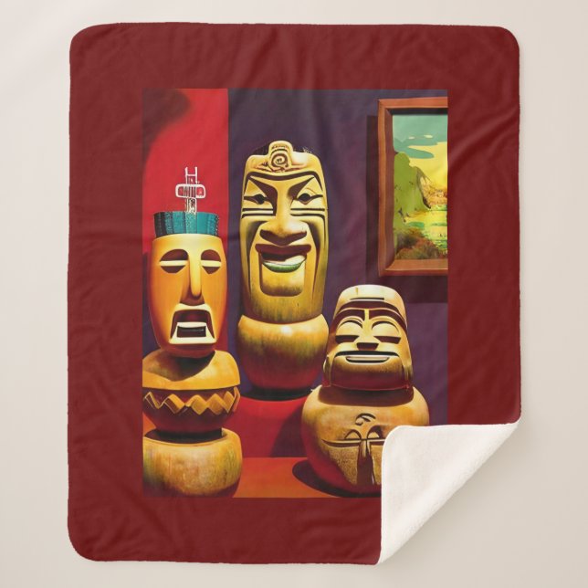 Indoor Tiki Life Ken Gage Art Sherpadecke (Vorderseite)