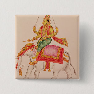 INDRA, Gott der Stürme, fahrend auf einen Button