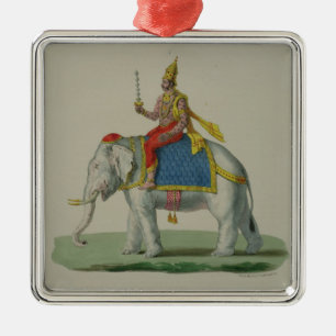 INDRA, graviert durch Marlet und Cie (Farbelitho) Ornament Aus Metall