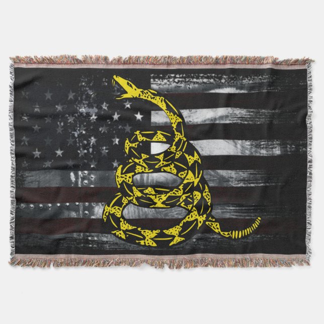 Industrial American Flag and Snake Clock Decke (Vorderseite)