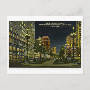Industrial Bank Building und Book Cadillac Hotel Postkarte