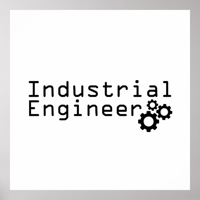 Industrial Engineering Funny Engineer Poster (Vorne)