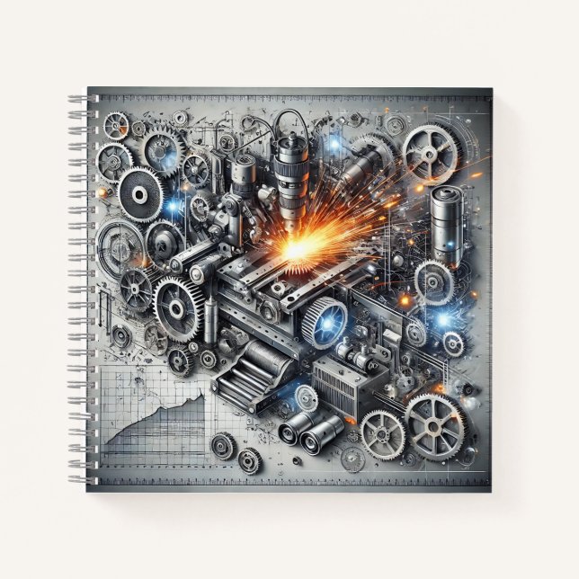 Industrial Gears & Mechanical Engineering Design Notizbuch (Vorderseite)