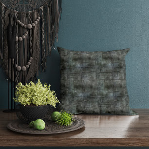 Industrial Grey Metal Kissen