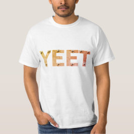 Industrial Grey YEET Typography T-Shirt
