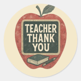 Industrial Grunge Teacher - Vintages Klassenzimmer Runder Aufkleber