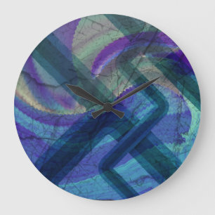 Industrial Landscape Abstract Clock Große Wanduhr