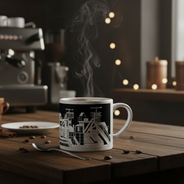 Industrial Metallurgical Combine Silhouette  Espressotasse (Von Creator hochgeladen)