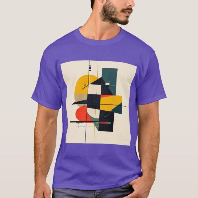Industrial Rhythm Abstract Art 2 T-Shirt (Vorderseite)