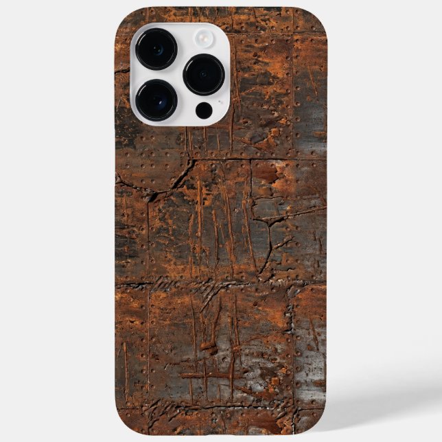Industrial Rusted Metal Texture iPhone Case (Rückseite)