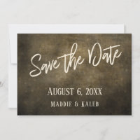 Industrial Save the Date Lights Lässig Typografy