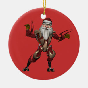 Industrie Robot Santa Claus Keramikornament