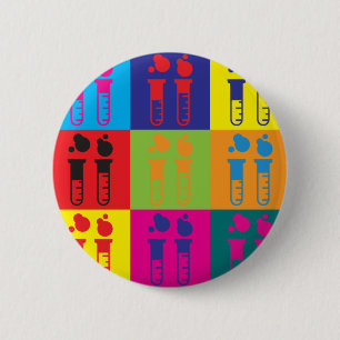 Industriechemie-Pop-Kunst Button